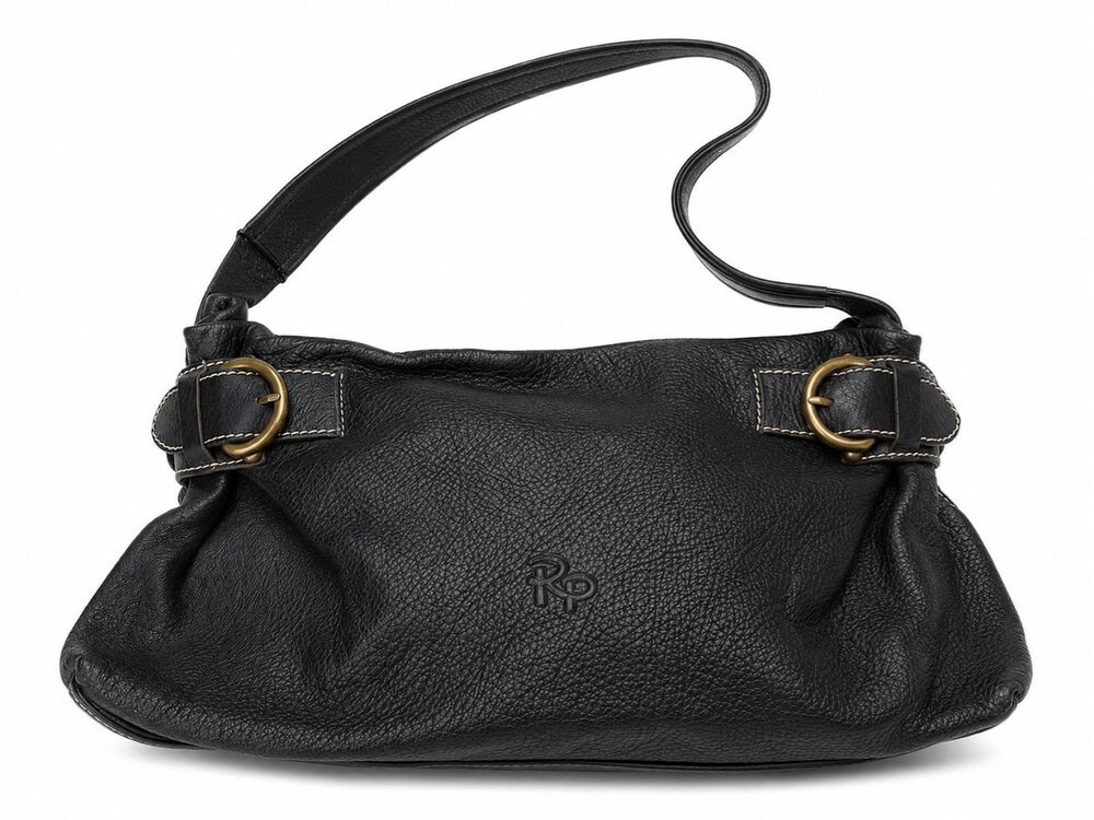 NWT Robert Pietri Dark Brown Leather Purse Hobo Handbag New